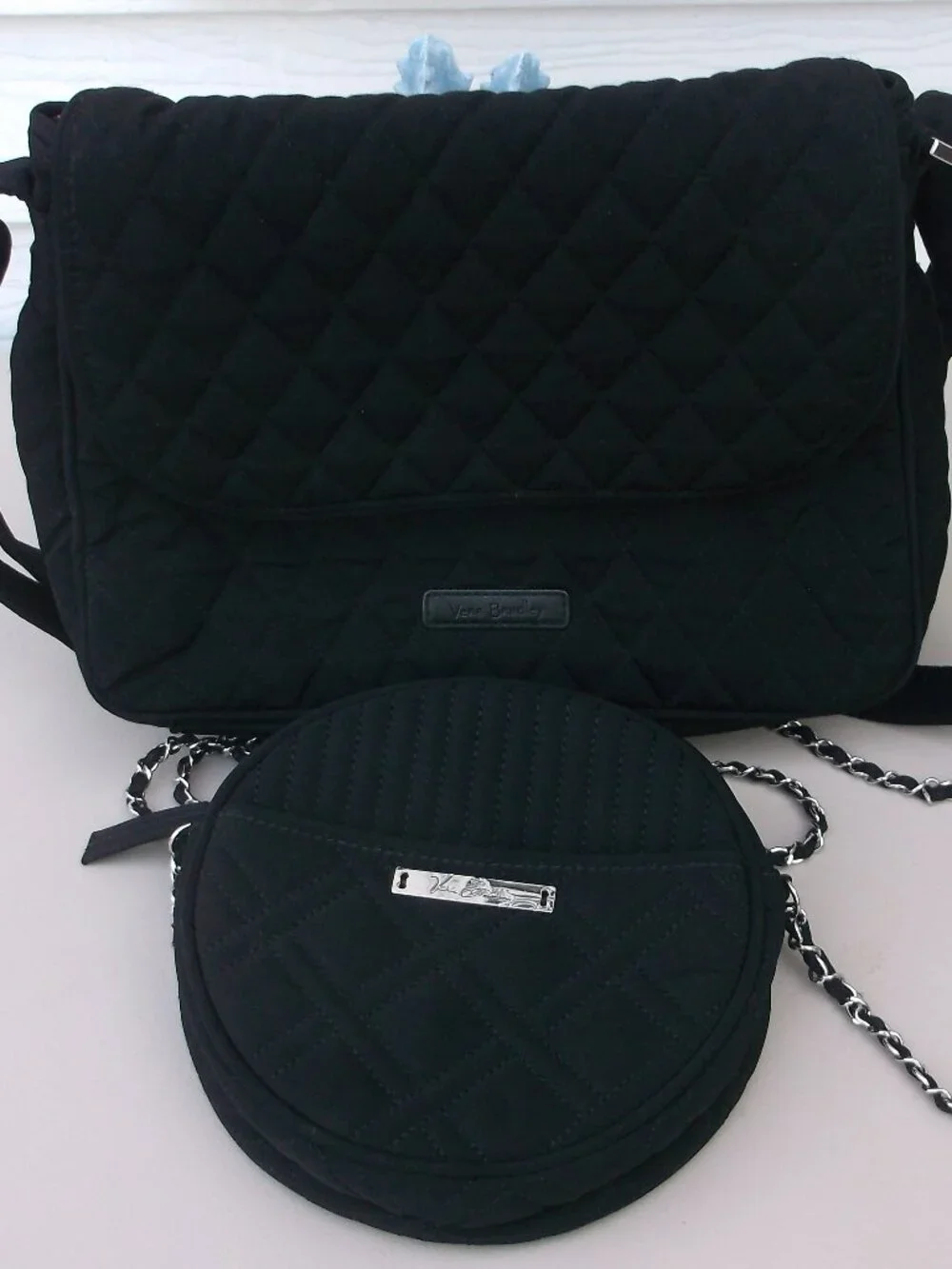 Elegant Black Quilted Vera Bradley 2‑Bag Bundle – Formal & Chic